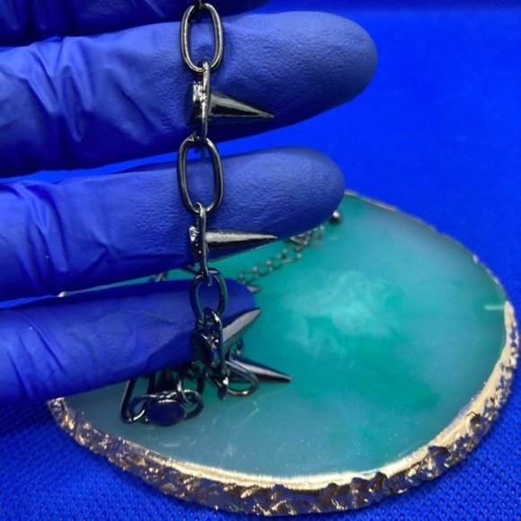 Punk Goth Spike Necklace - Picture 8 of 10